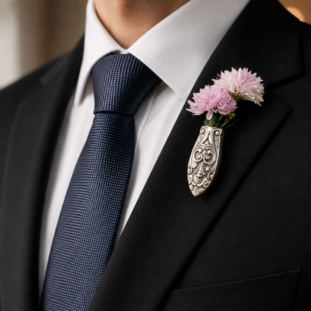 knapphullsblomst redesignet av bestikk | Kredah Design